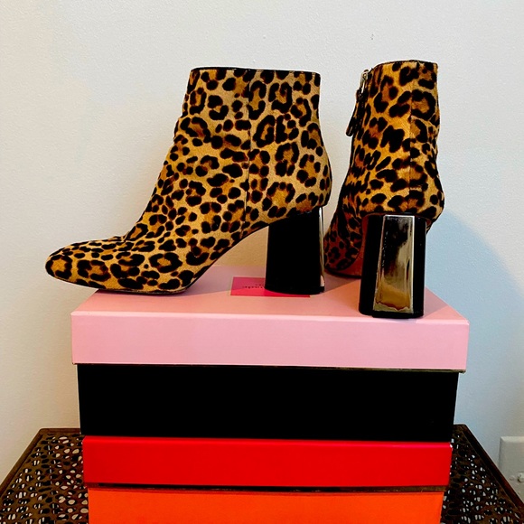 Kate Spade New York Size 9 Cheetah Print Booties - Picture 2 of 4